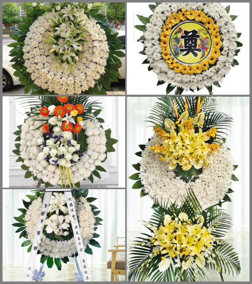 山西运城永济市蒲州镇弘道园村花圈速递