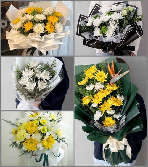 山西运城永济市蒲州镇弘道园村白事花束代送